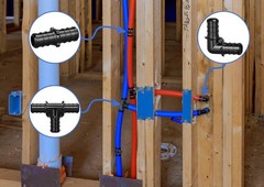 1/2″ Poly PPSU Barb Crimp PEX Fitting, 15pcs PEX Fitting Combo, Elbows Tees S…