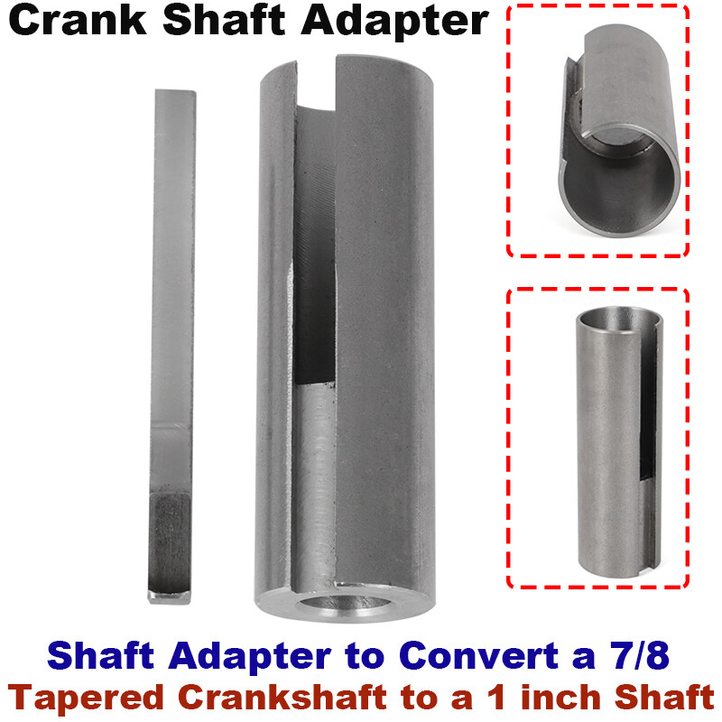7/8 Crank Shaft Adapter Kit Taper to 1″ Generator Pressure Washer Engine Bushing