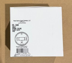 Potter CS-24W #4890021 White Ceiling Strobe 24VDC, New In Box (39 available)