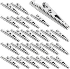 25 Pcs Metal Alligator Clip Spring Clamps, 35mm Small Metal Alligator Clips