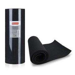 XFasten Neoprene Sponge Foam Rubber Sheet Roll, Black, 1/4-Inch Thick, 12″ x 55″