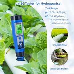 YINMIK pH Salt Meter 5 in 1 TDS EC Salinity Tester for 5 IN 1 Blue Color