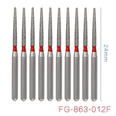 Dental Burs Diamond FG High Speed Round End Taper Ball Football Cylinder Coarse
