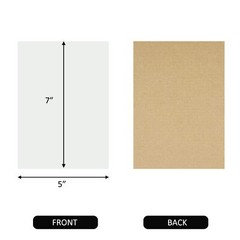 200 Pack White 5×7 in Corrugated Cardboard Sheets Pads for Packing Crafts
