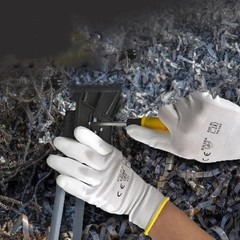 10 Pair Logo-Free Polyurethane Safety Work Gloves – Palm Coated Durable Grip