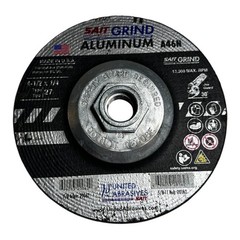 8 Pack SAIT Grind Aluminum A46N 4.5” Type 27 Wheels 5/8-11 13300 RPM