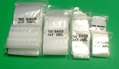 800 Zip Seal Lock Bags 2mil Clear Baggies – 4 Sizes – 2×2 2×3 3×4 4×6 – 200 Each