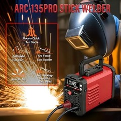 Portable 110V Welding Machine – 2-in-1 Stick & Lift TIG Welder, 20-135A IGBT, Ho