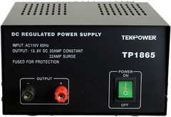 TekPower TP1865 22 Amp DC 13.8V Regulated Power Supply with Fuse Protection