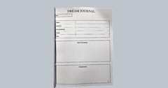 A dream journal “Grasping My Dreams”The journal is 120 pages long Glossy Style