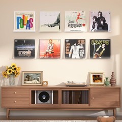 Vinyl Record Display Wall Mount Album Storage for 12 Inch Frame Display With …