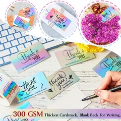 Jutieuo 620Pcs Thank You Cards and Stickers for 1.5 inches, Holographic