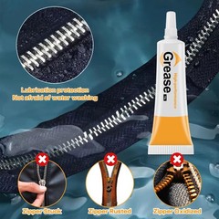 5 Pack Zipper Lubricant for Metal and Plastic, Instant Waterproof Zipper Lube