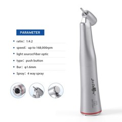 Dental 45°Electric Contra Angle Fiber Optic 1:4.2 Increasing Low Speed Handpiece