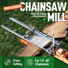 Portable Chainsaw Mill 14″-48″ Chain Saw Mill Aluminum Steel Planking Lumber