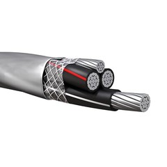 2/0-2/0-2/0-1 Aluminum SER Service Entrance Cable PVC Jacket Gray 600V