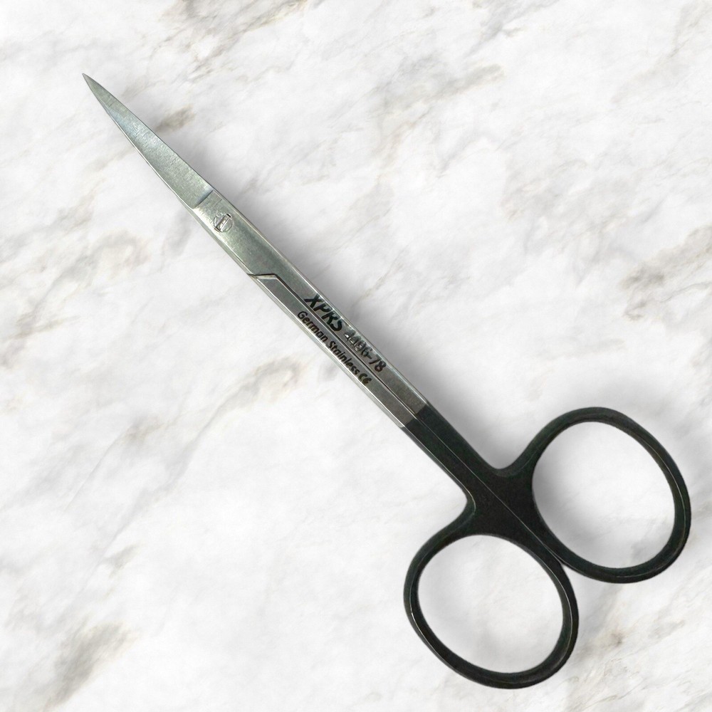 Set of 2 Supercut Iris Scissors, 4-1/2″, Curved, Non-Serrated, Premium