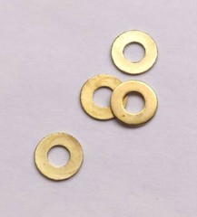 100pk M2 Brass Washers – Bicycle Spoke Head Washer / Shims – 0.3 or 0.5mm Thick