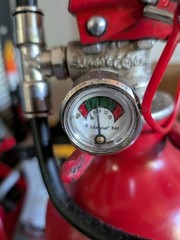 Fire Marshal Zero 2000 Fire Extinguisher w/ Pressure Gauge, Exp 04/2024