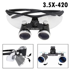 3.5X Dental Medical Surgical Binocular Loupes Headband Magnifier w LED Headlight