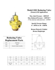 1/2″ United Cash Reducing Valve for Steam, Oil Pressure Regulator Model 1001