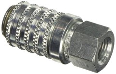 Parker PD242 Test Port Coupler 1/4 NPTF Steel 6000PSI SAE J1502 Compucheck