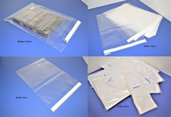 25 Pack Clear 9 x 12 Resealable Poly bags Uline self-seal adhesive lip 1.5 MIL