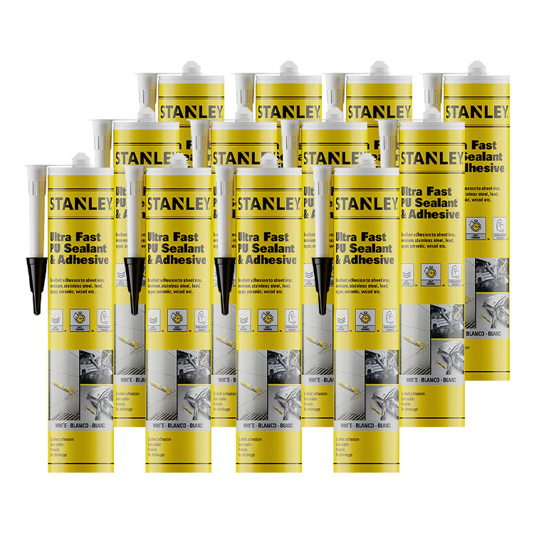 Stanley Ultra Fast Curing Polyurethane Sealant Gray ( 12×10.1 fl. oz.) 12 Pack
