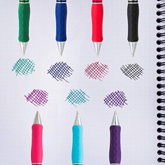 Medium Point Ballpoint Pens, Green Ink, 1.0mm Tip, 2-Pack Office School Writing