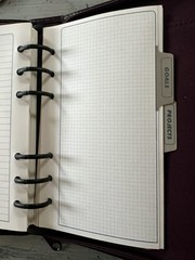 1990s Vintage “Time Planner” w/ Faux Burgundy Leather Ring Binder + New Pages