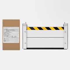 Flood Barrier for Home Aluminum Alloy Garage Door Water Barrier H15.7in W31.5in