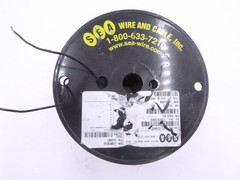 1035′ PTFE Insulated Hook Up Wire Type EE Extruded Black 19 Stranded 18AWG