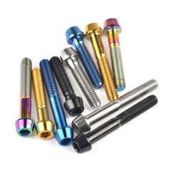 M6 Titanium Bolt Taper 10/16/18/20/25/30/35/40/45/50~65mm Allen Socket Cap Screw