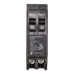 EATON BD2020 120/240V 2-POLE 20 AMP CIRCUIT BREAKER TESTED