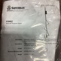 SafeWaze FS902 6′ Suspension Trauma Steps Dorsal D-Ring Web Step System A61
