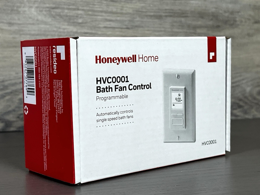 Honeywell HVC0001 Digital Tradeline Bath Fan Control 120 VAC 60 Hz 122 deg F New
