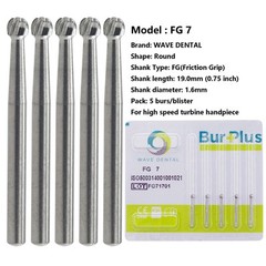 Wave Dental Carbide Burs Round for High Speed Handpiece FG 1/4 1/2 2 4 6 8 Prima