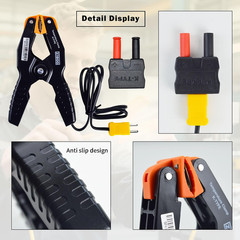 69140 K-Type Thermometer Pipe Temperature Clamp for Hvac/Multimeter Temperatu