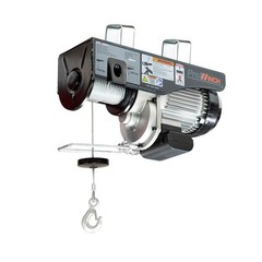Electric Wire Rope Hoist 1 Ton 2200 lb 110V 38 ft. Wired Remote Control, H1 Duty
