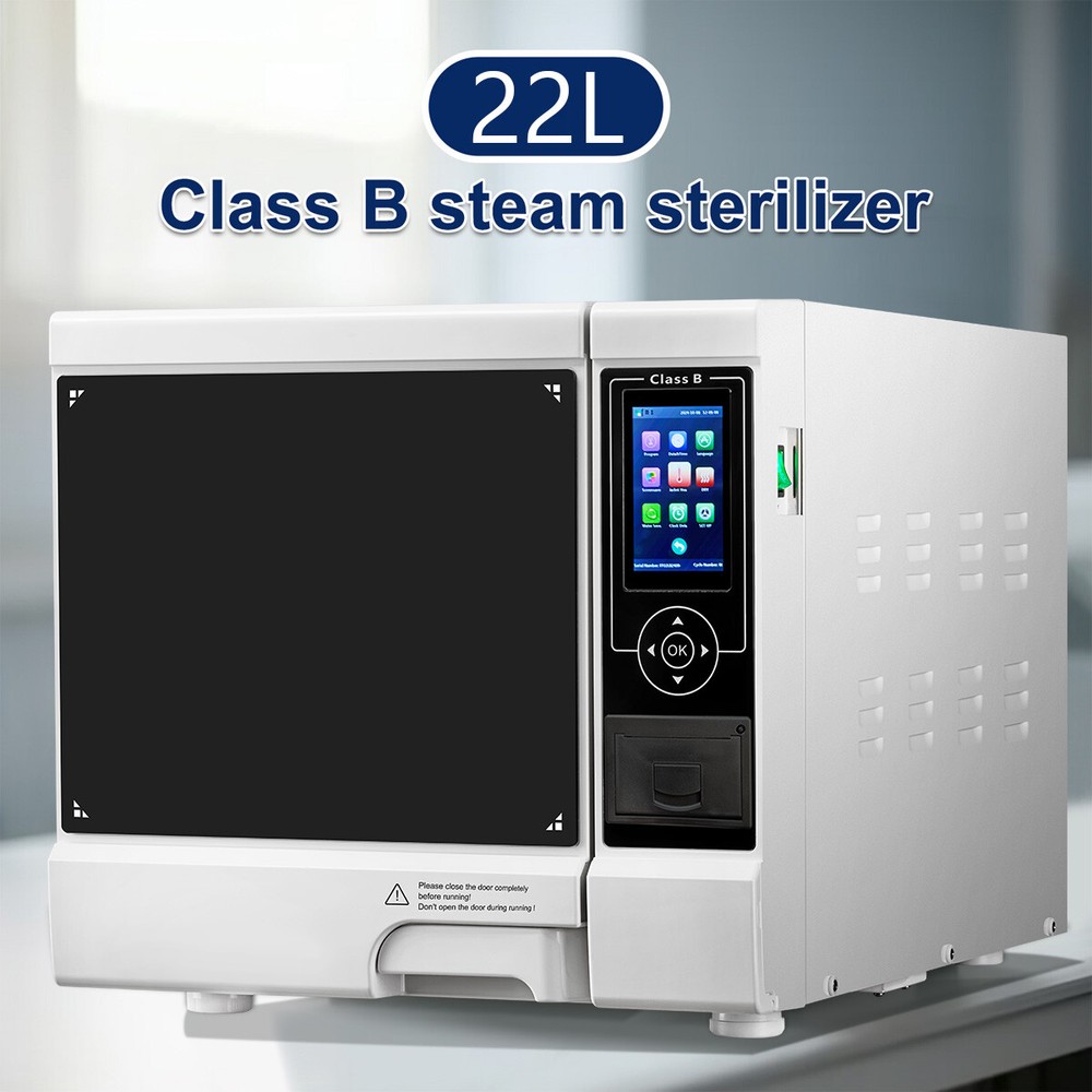 FDA Dental Unit Chair Computer Control /22L Autoclave Steam Sterilizer Class B