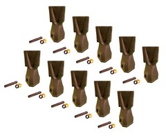 10 Backhoe Bucket Teeth 208-5235 – Penetration Tip, w/ Pin, fits CAT DRS230