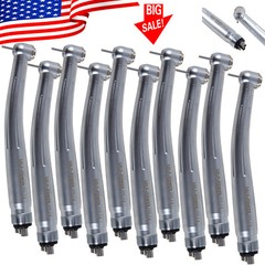 NSK Style Dental High Speed Handpiece Air Turbine Push Button 4 Holes