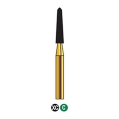 G/298-018S (878K) Reusable Gold Diamond Burs Gingival Curettage Shaped