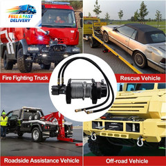 Hydraulic Winch 1/2″X78Ft Steel Cable – BMR100 Motor, 36:1 Gear Ratio – Great fo
