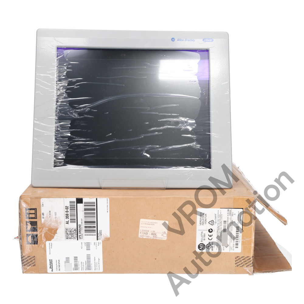 Surplus Allen Bradley 6176M-19PNX B Industrial Monitor, Standard