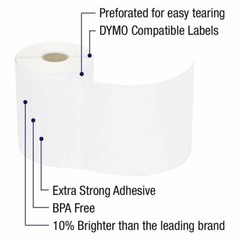 6 Rolls DYMO 4XL Direct Thermal Shipping Labels 4×6 1744907 Compatible 220/Roll