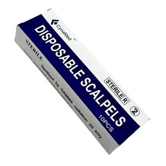 Dermaplaning, Acne Removal, Podiatry Single-Use Disposable Scalpel #22 -Sterile