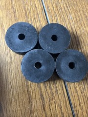 Bumper Rubber Black 5/8″H x 1-1/2″W Pack Of 4