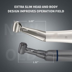 DMXDENT Dental 1:1 Slow Low Speed Handpiece Push Button Contra Angle DX-23