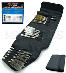 20pc Industrial Quality Wire Brush Set Extra Long Reach Pro Abrasives Tool Kit